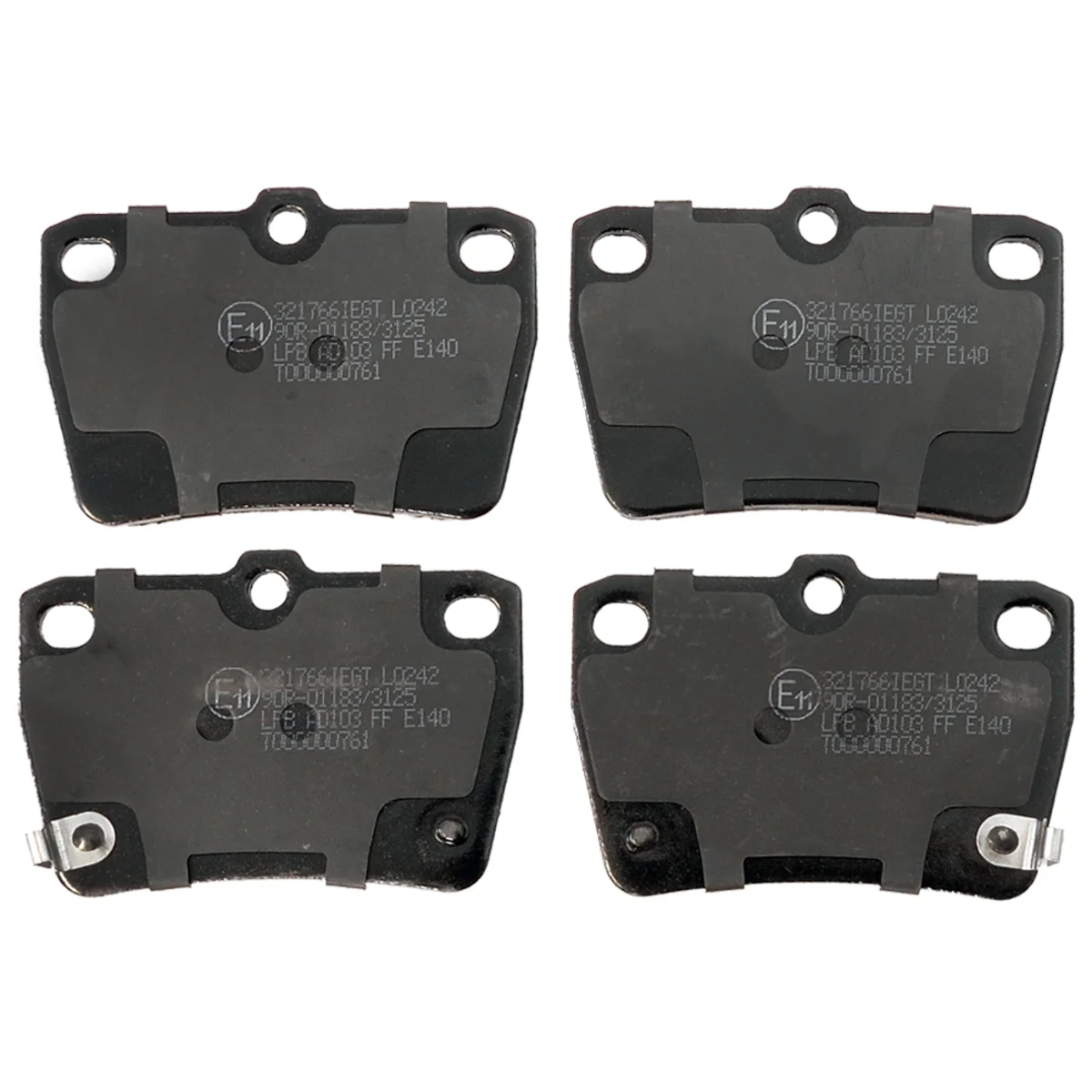 Brake pad kit, Rear axle