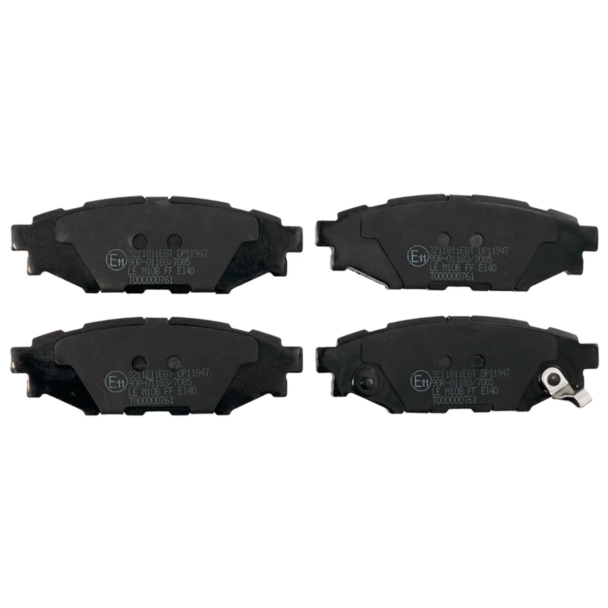 Brake pad kit, Rear axle