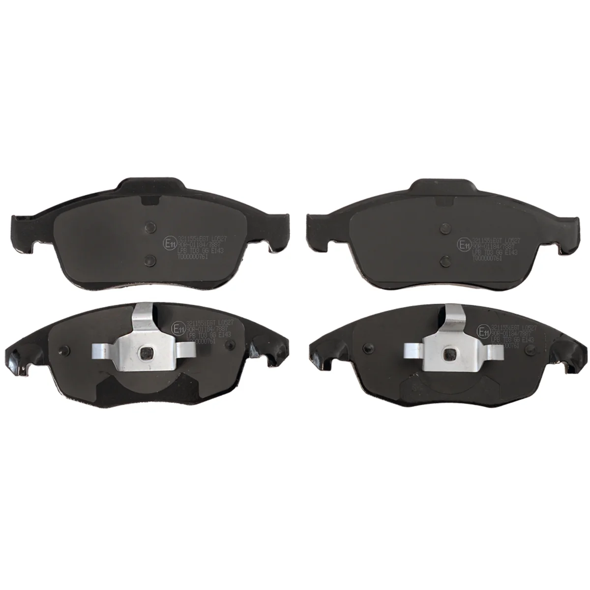 Brake pads set, front axle
