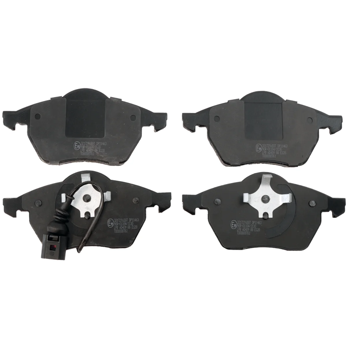 Brake pads set, front axle