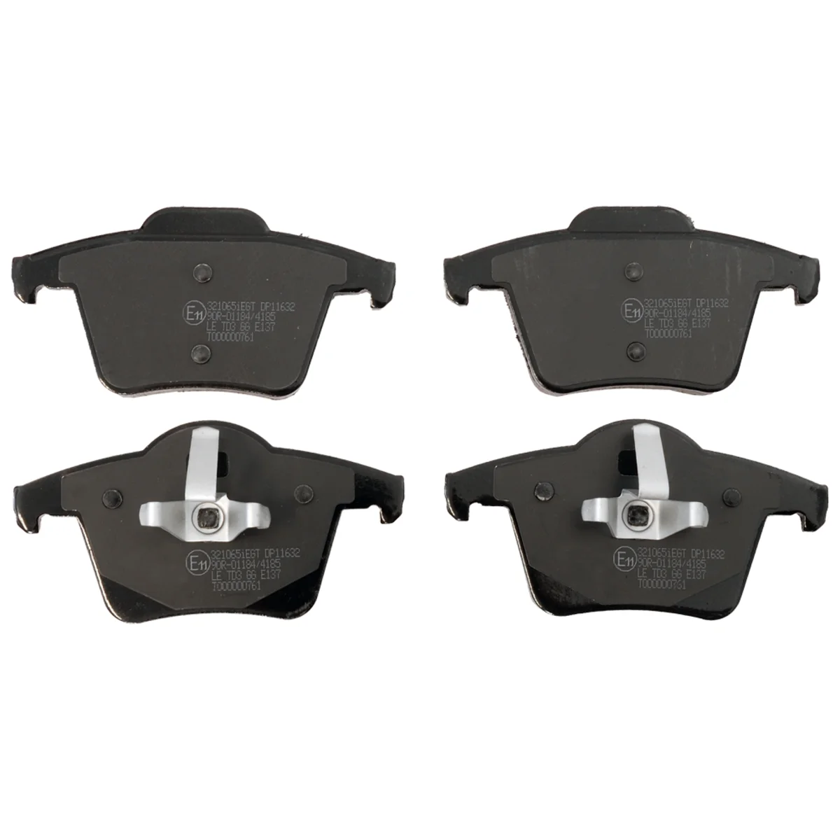 Brake pad kit, Rear axle