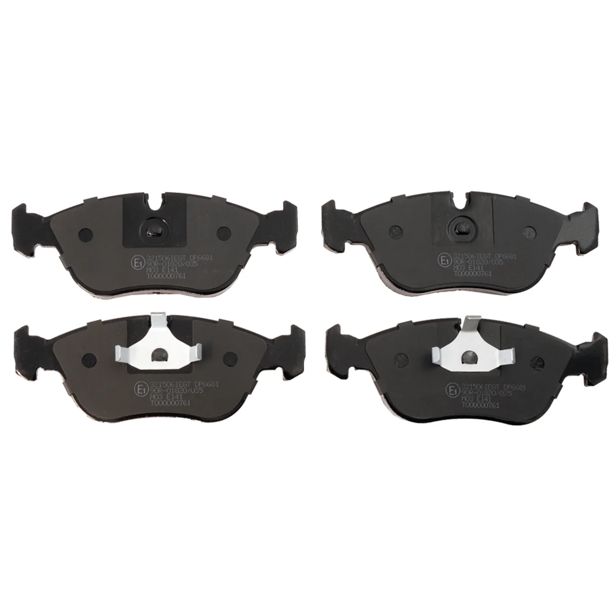 Brake pads set, front axle