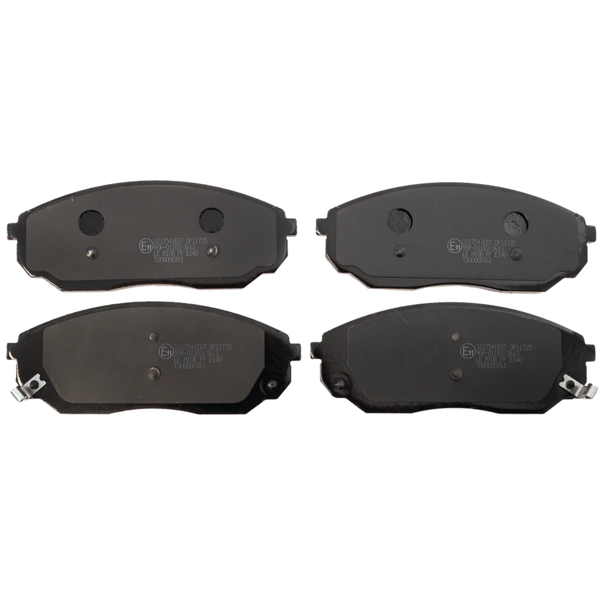 Brake pads set, front axle