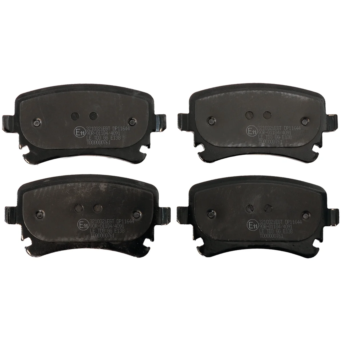 Brake pad kit, Rear axle