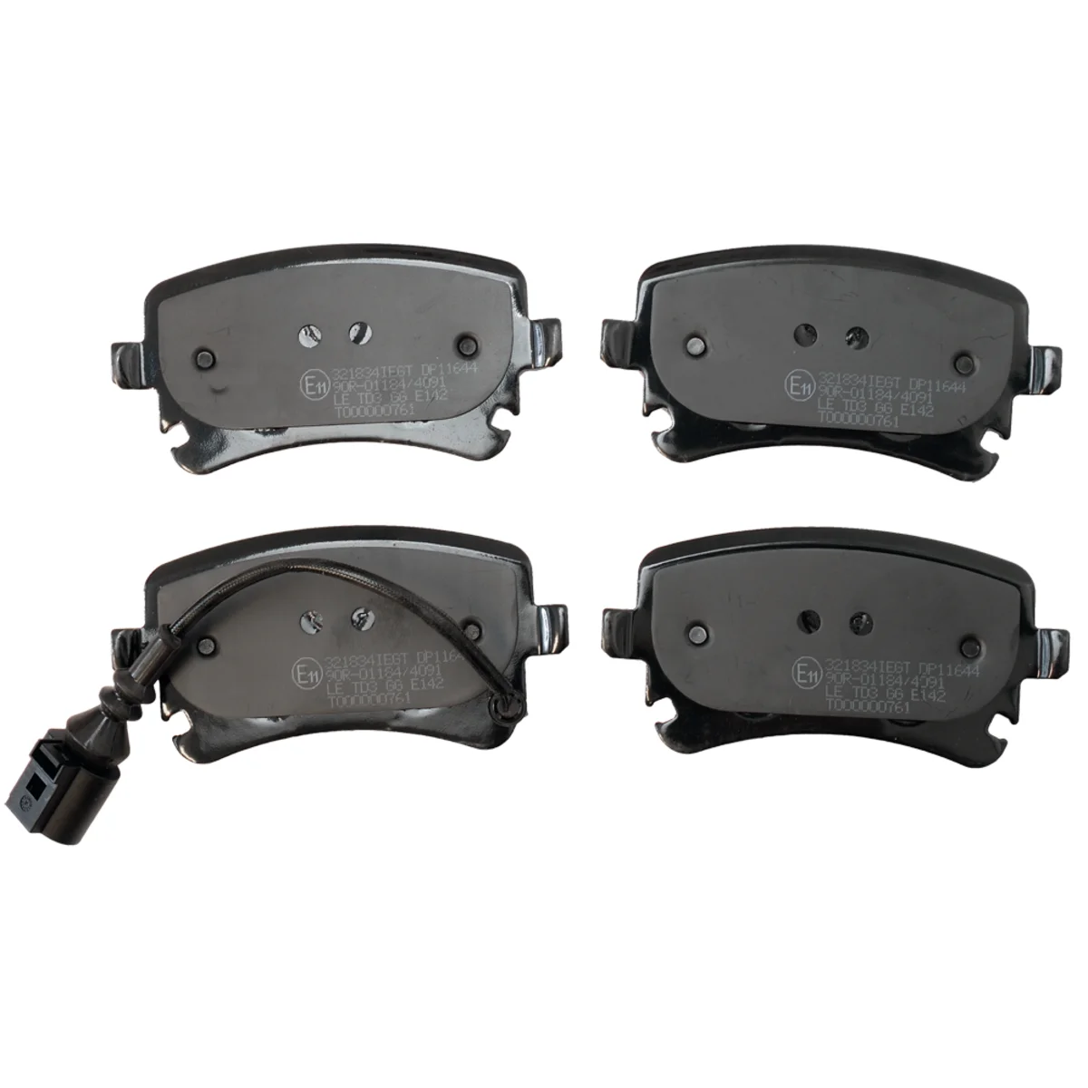 Brake pad kit, Rear axle
