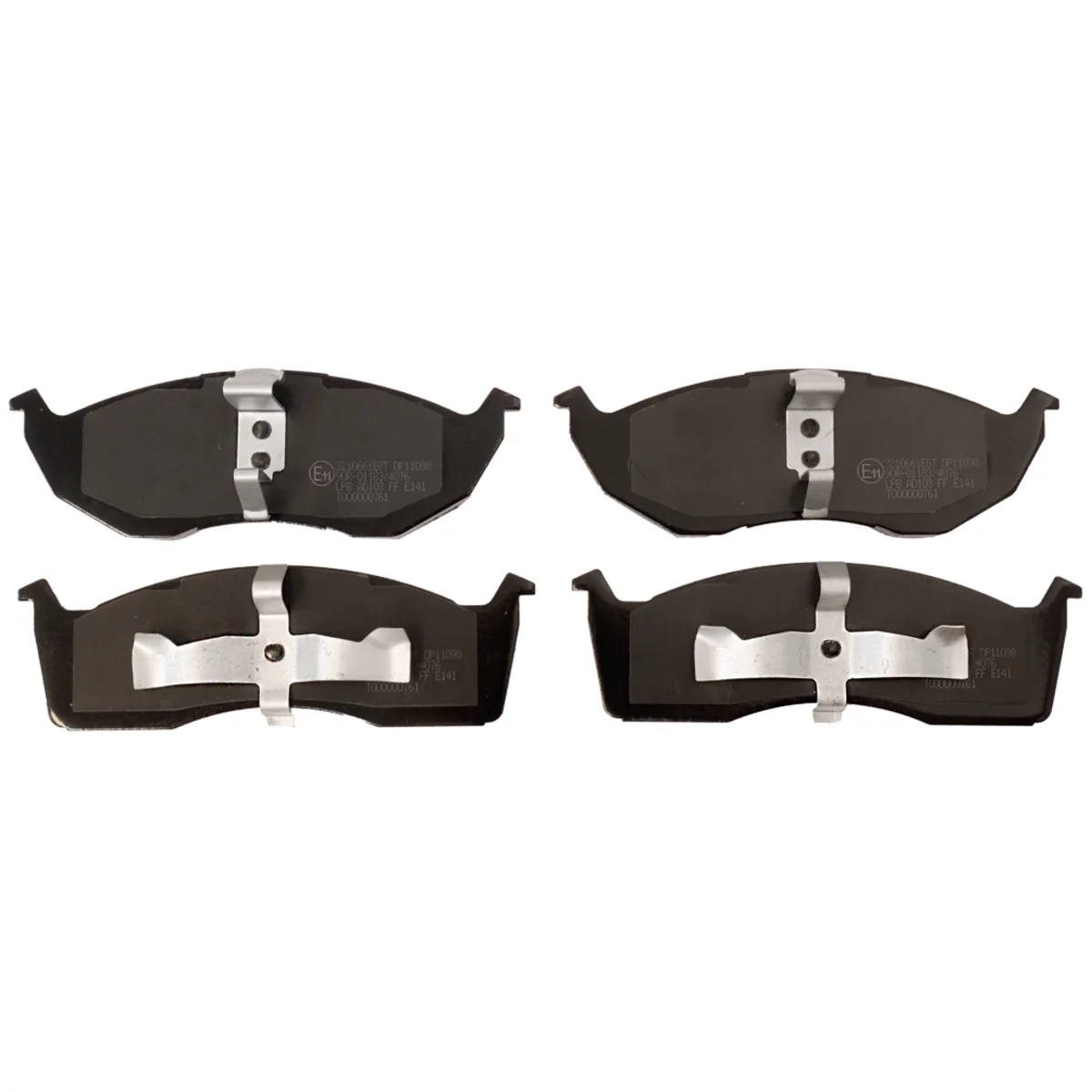 Brake pads set, front axle