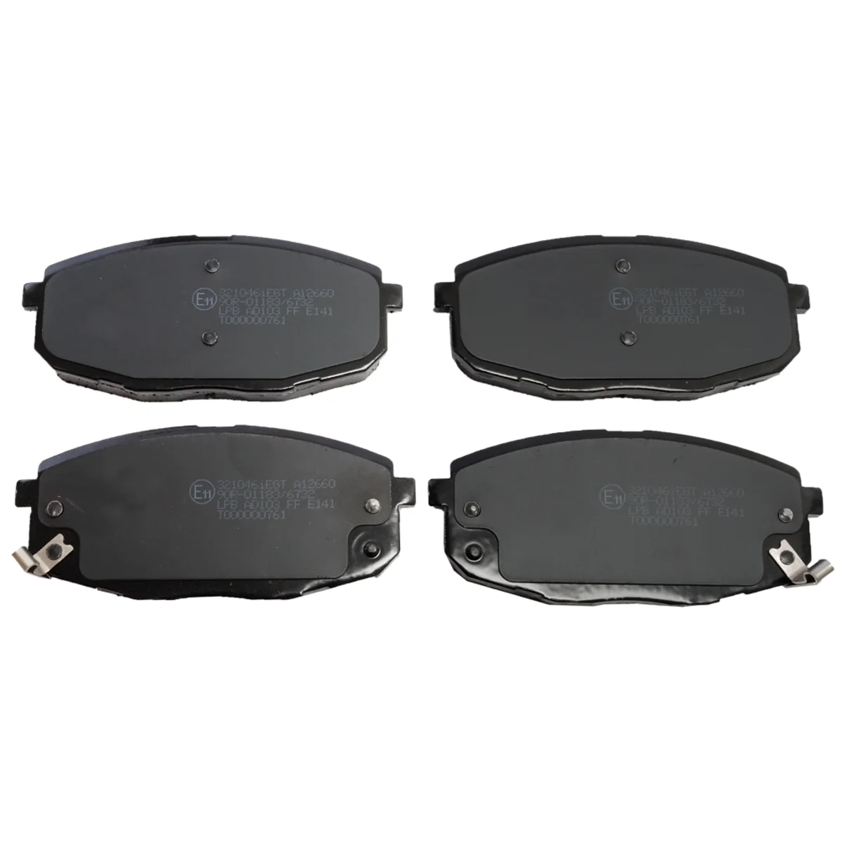 Brake pads set, front axle