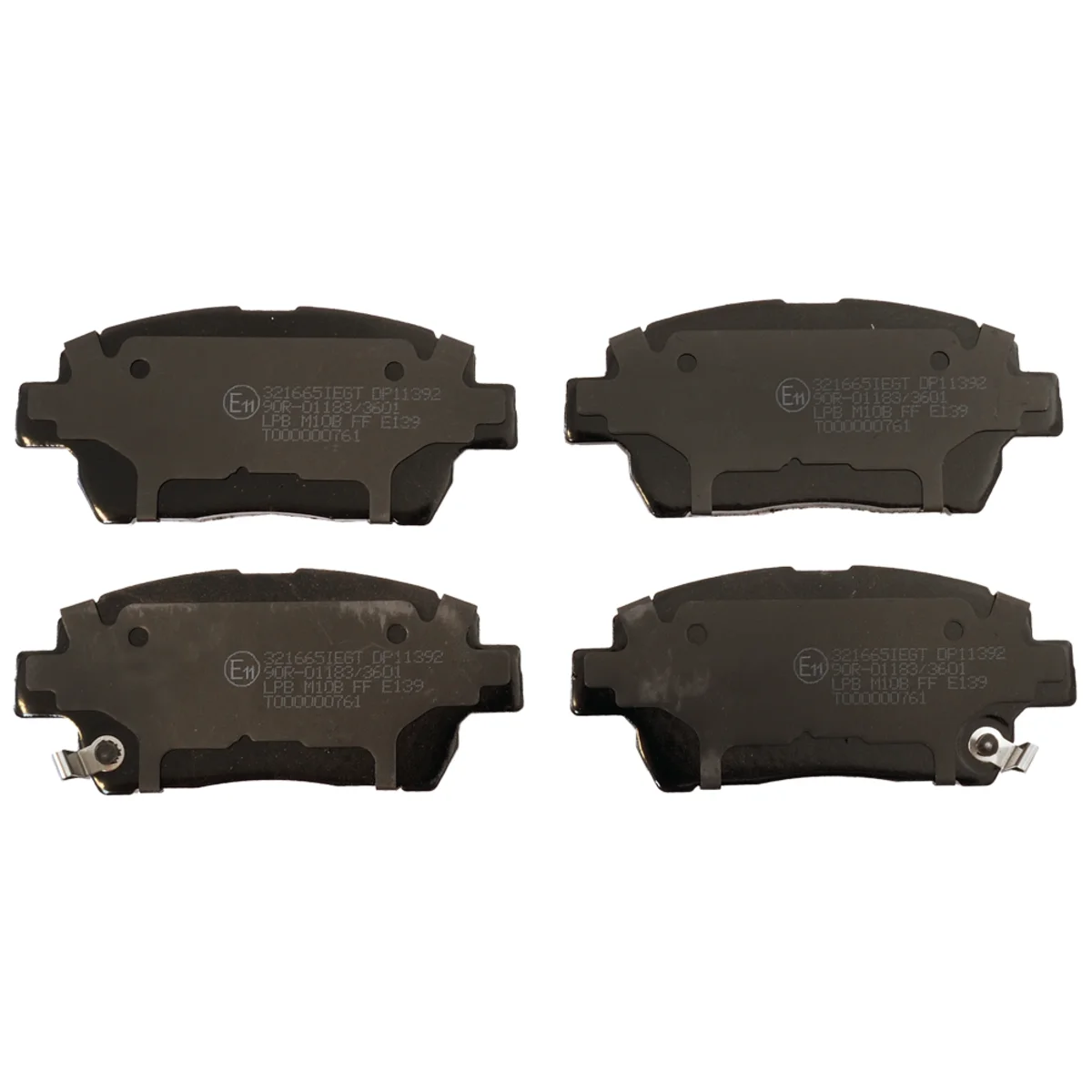 Brake pads set, front axle