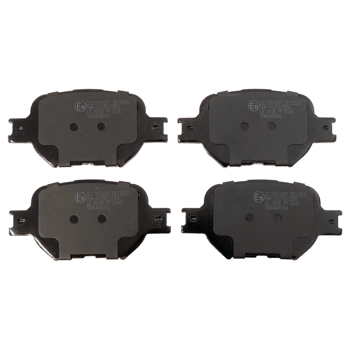 Brake pads set, front axle