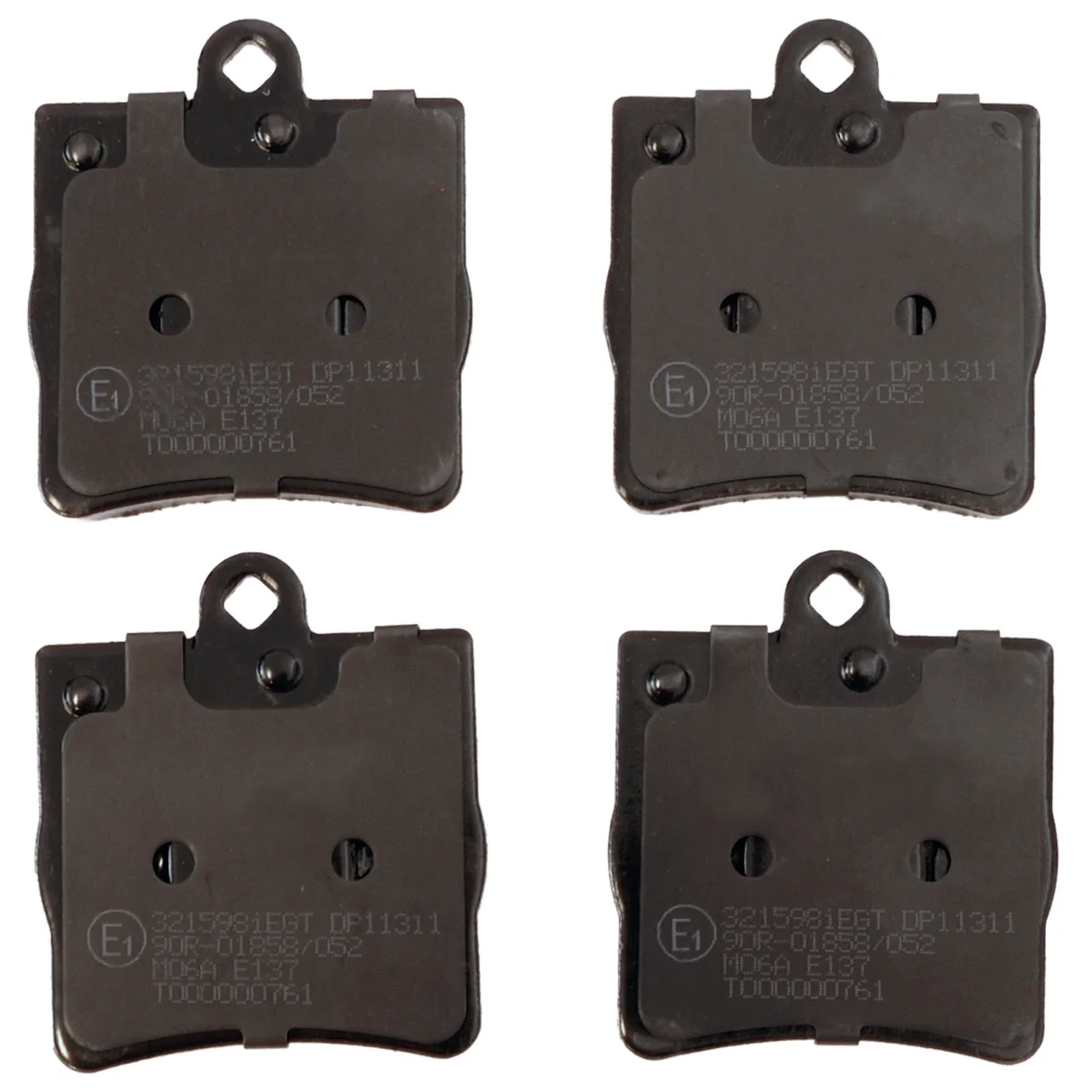 Brake pad kit, Rear axle