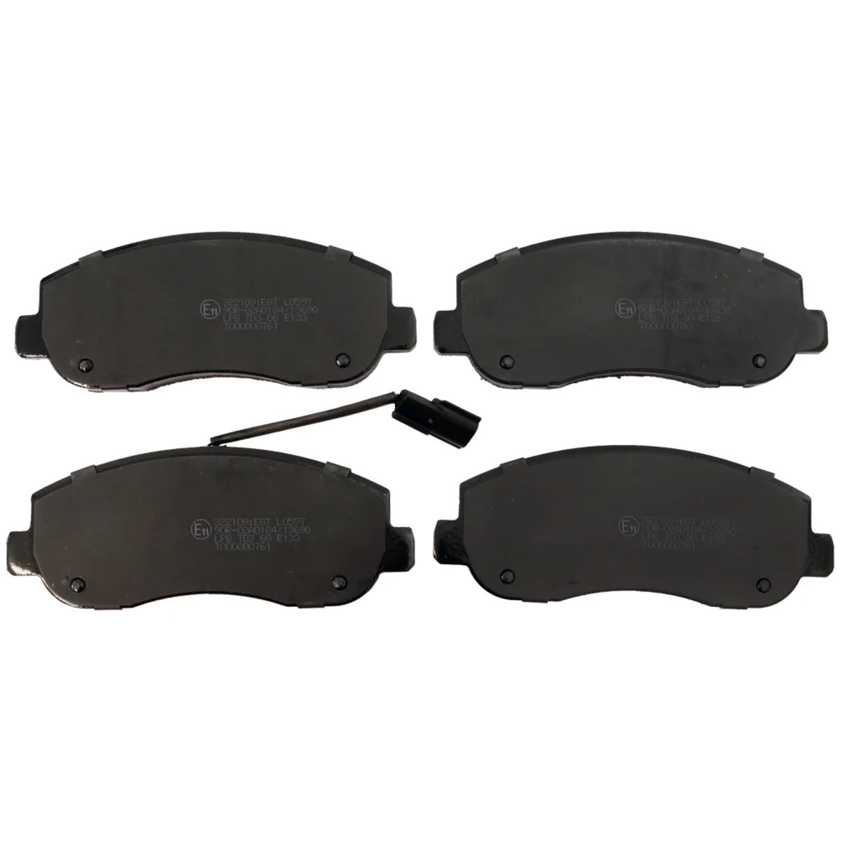 Brake pads set, front axle