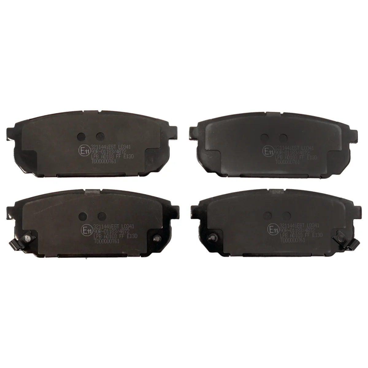 Brake pad kit, Rear axle