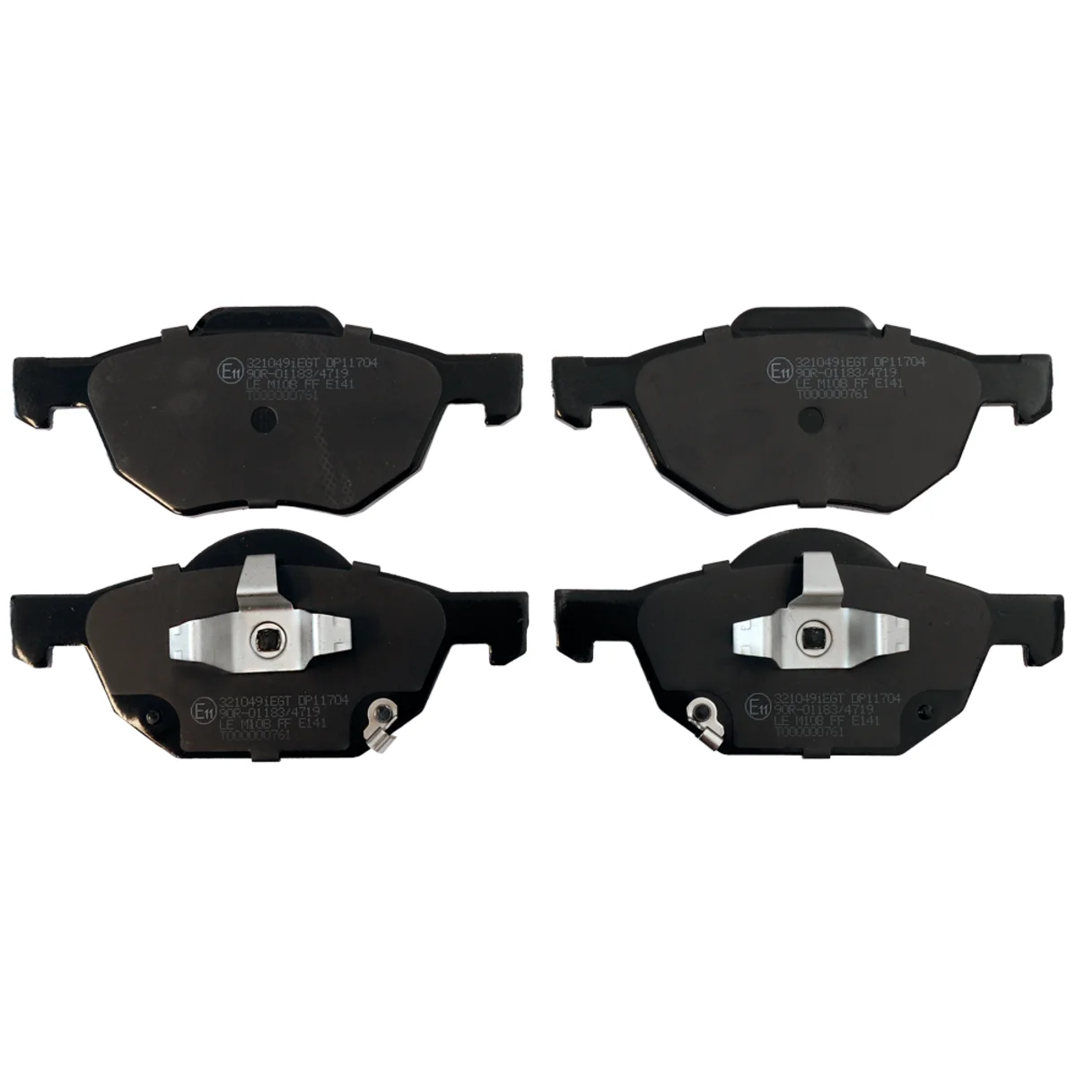 Brake pads set, front axle