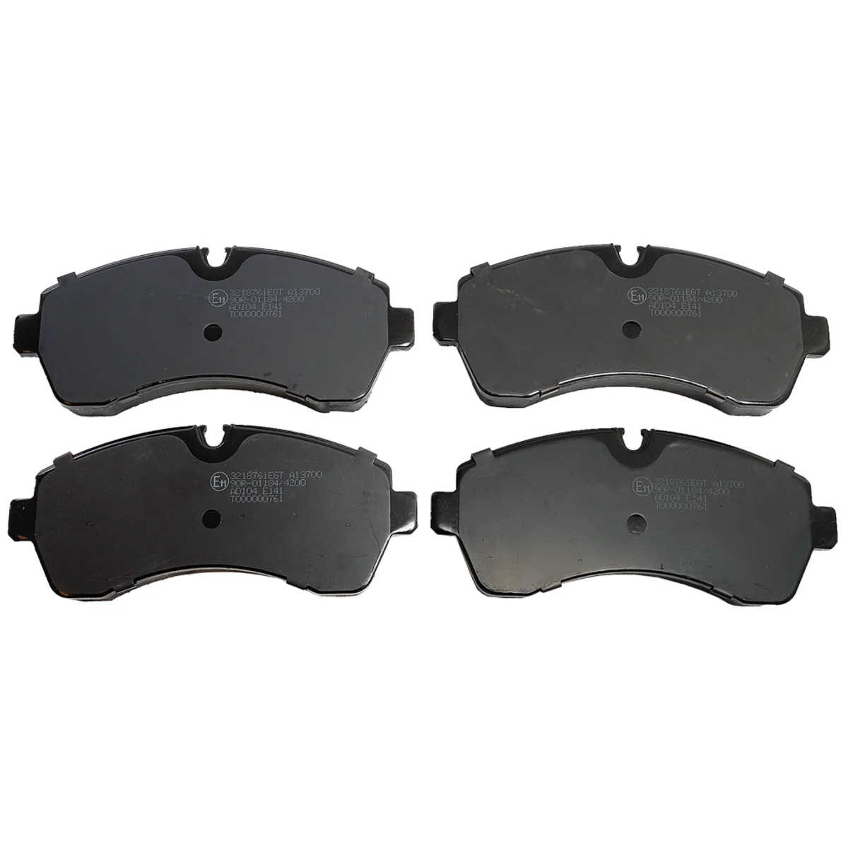 Brake pads set, front axle