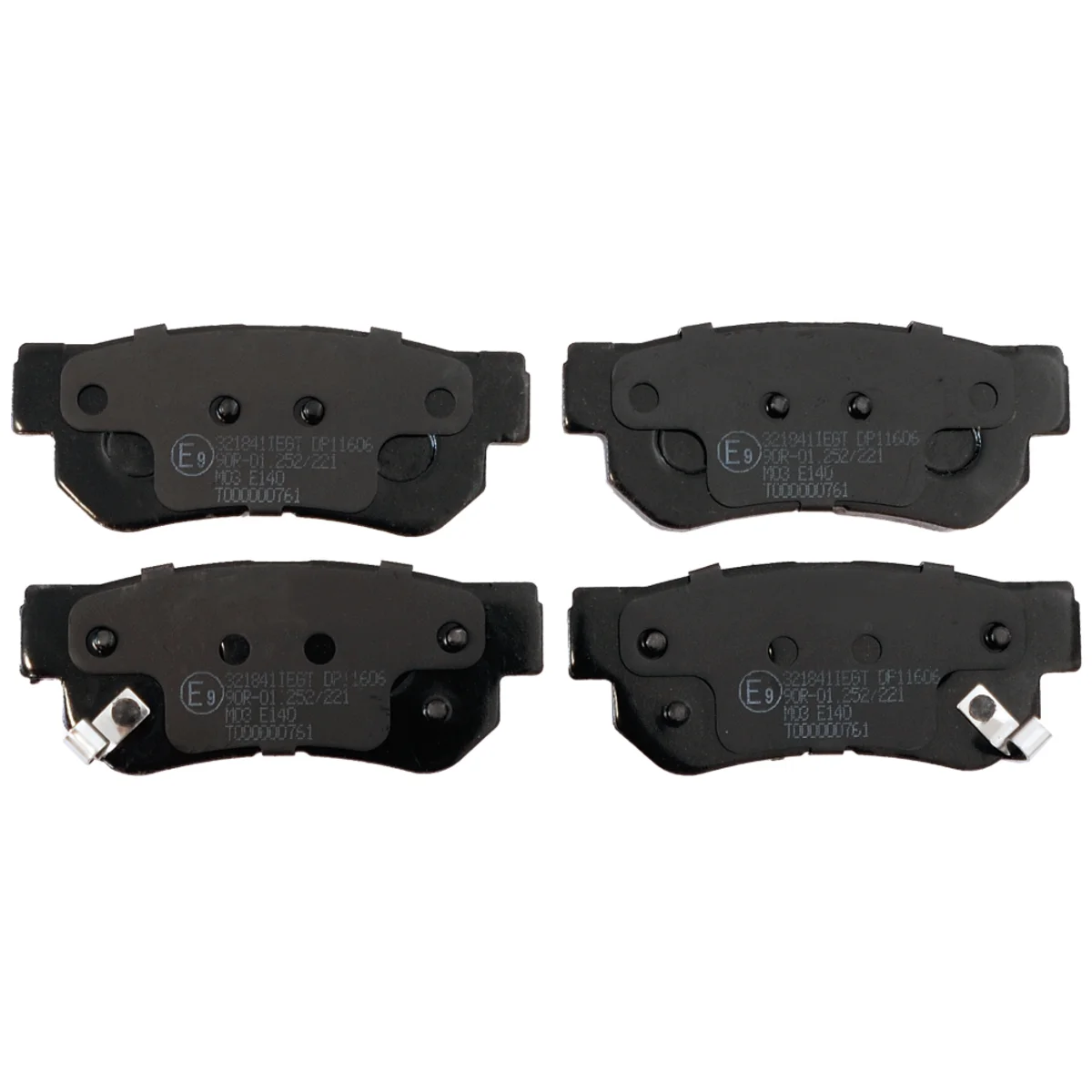 Brake pad kit, Rear axle