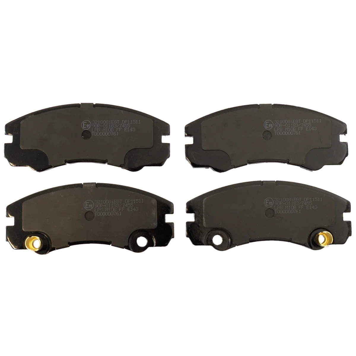 Brake pads set, front axle