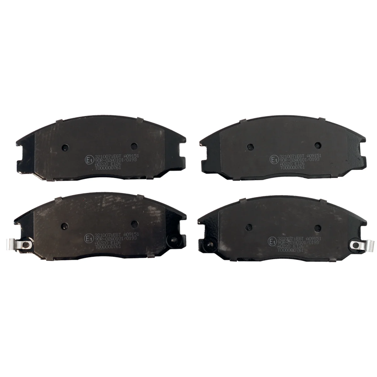 Brake pads set, front axle