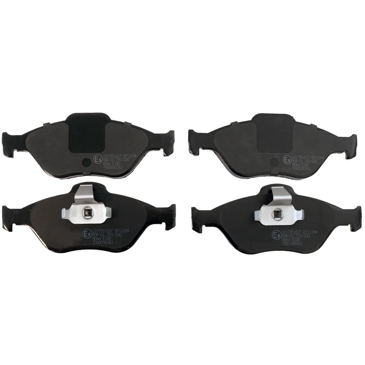 Brake pads set, front axle