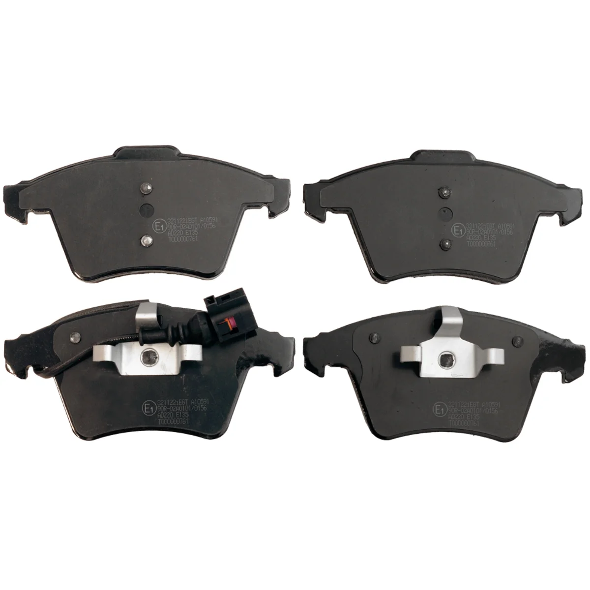 Brake pads set, front axle