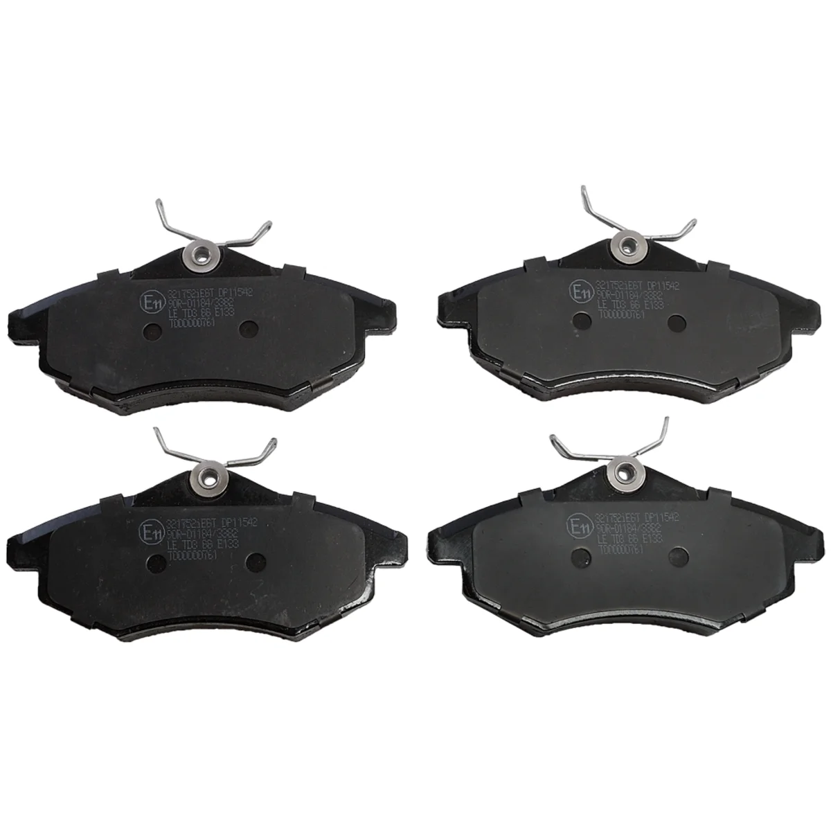 Brake pads set, front axle