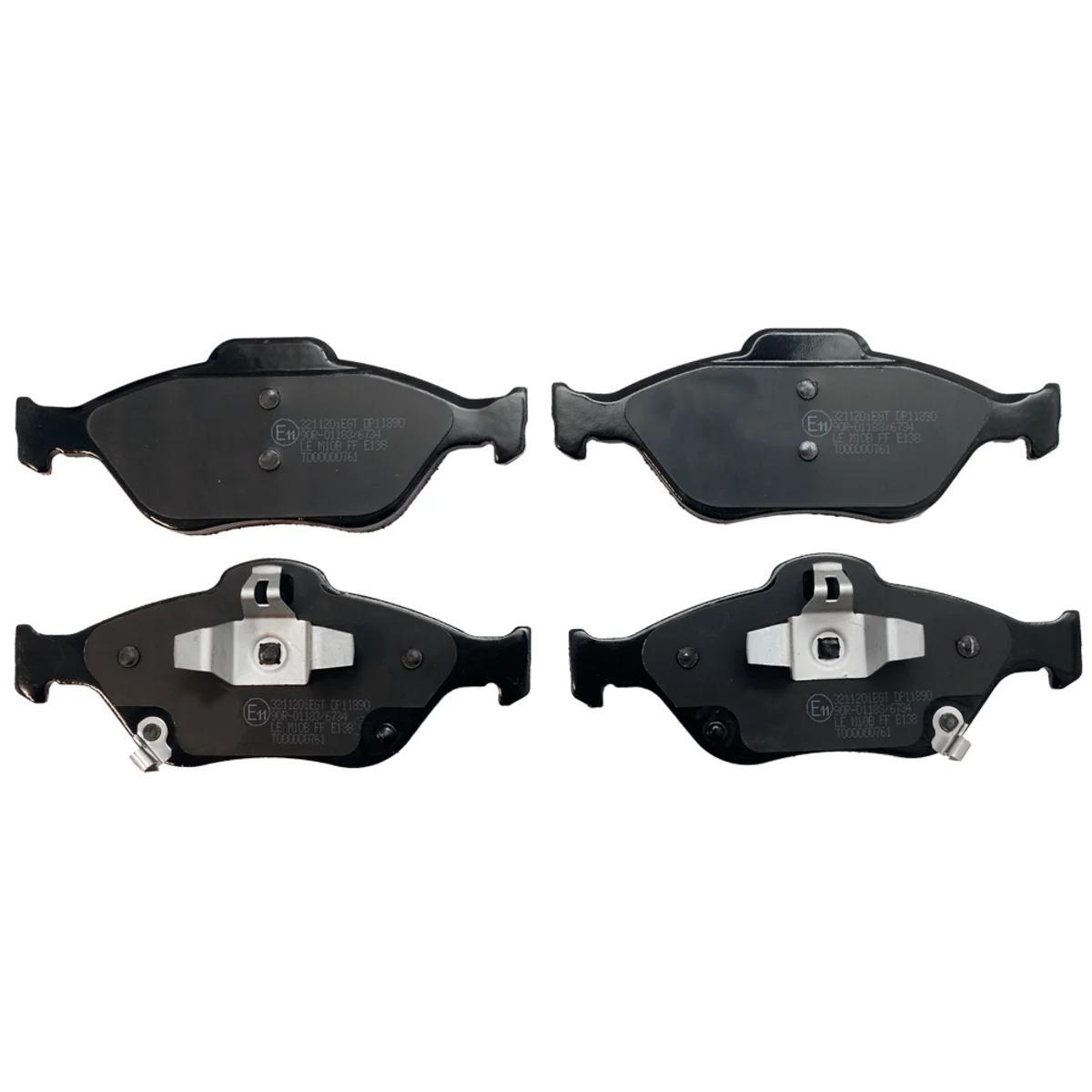 Brake pads set, front axle