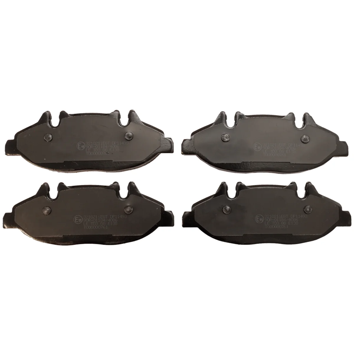 Brake pads set, front axle