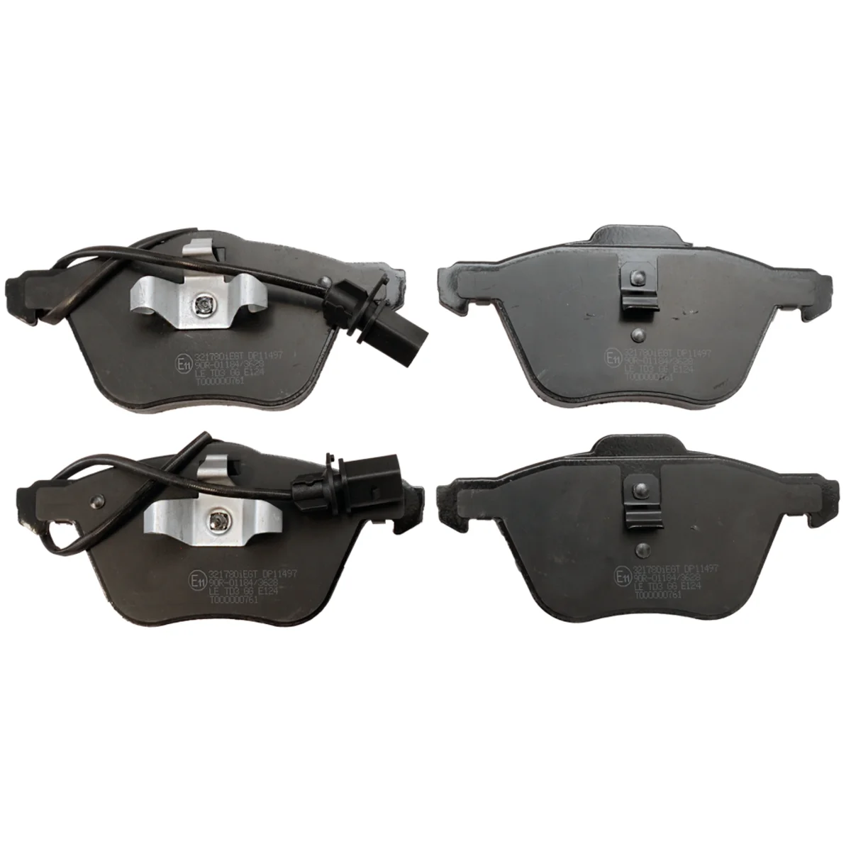 Brake pads set, front axle