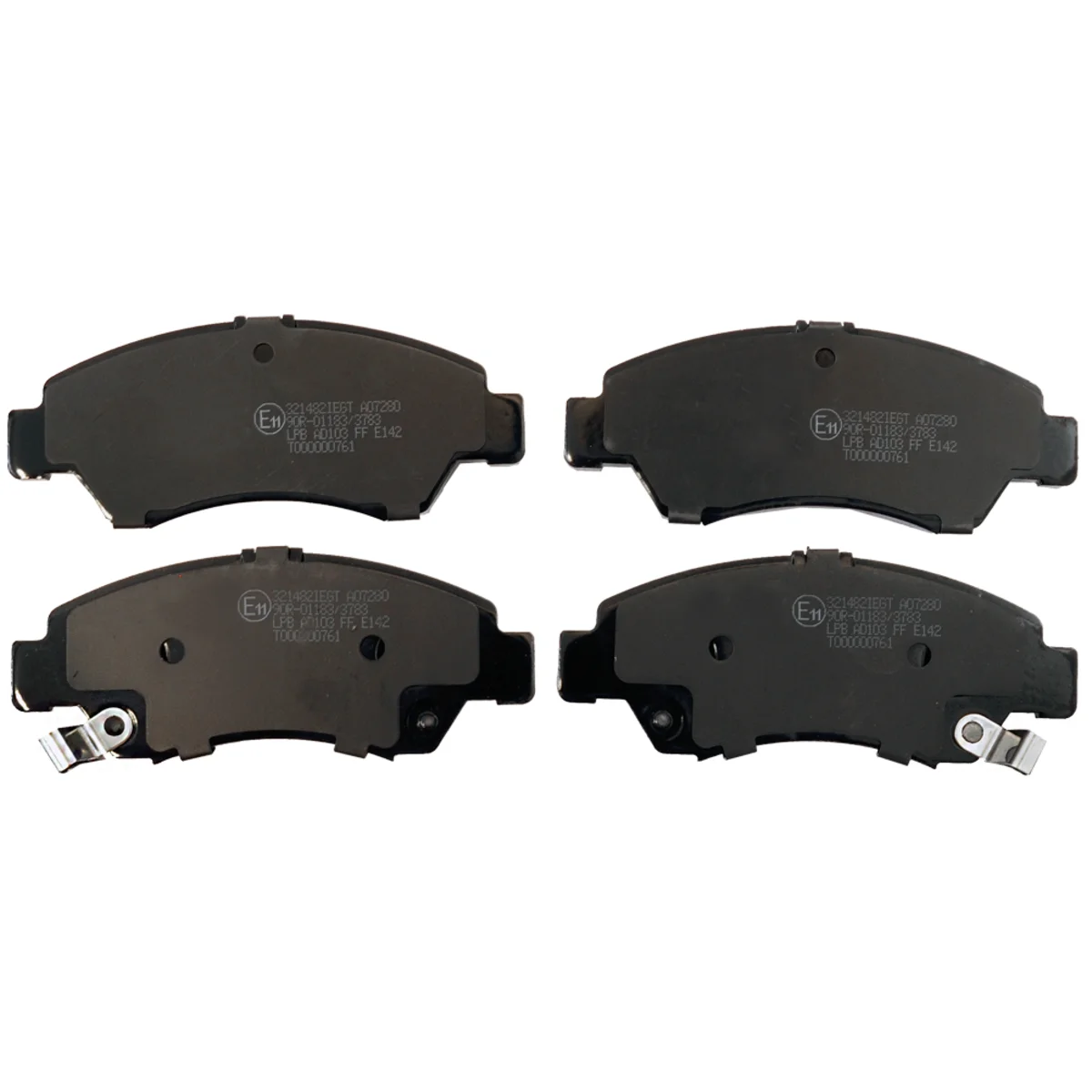 Brake pads set, front axle