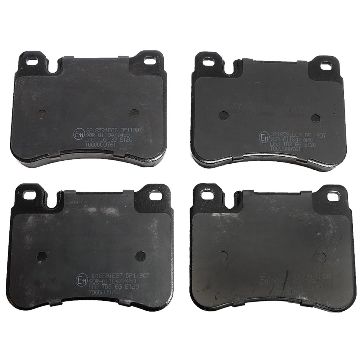 Brake pads set, front axle