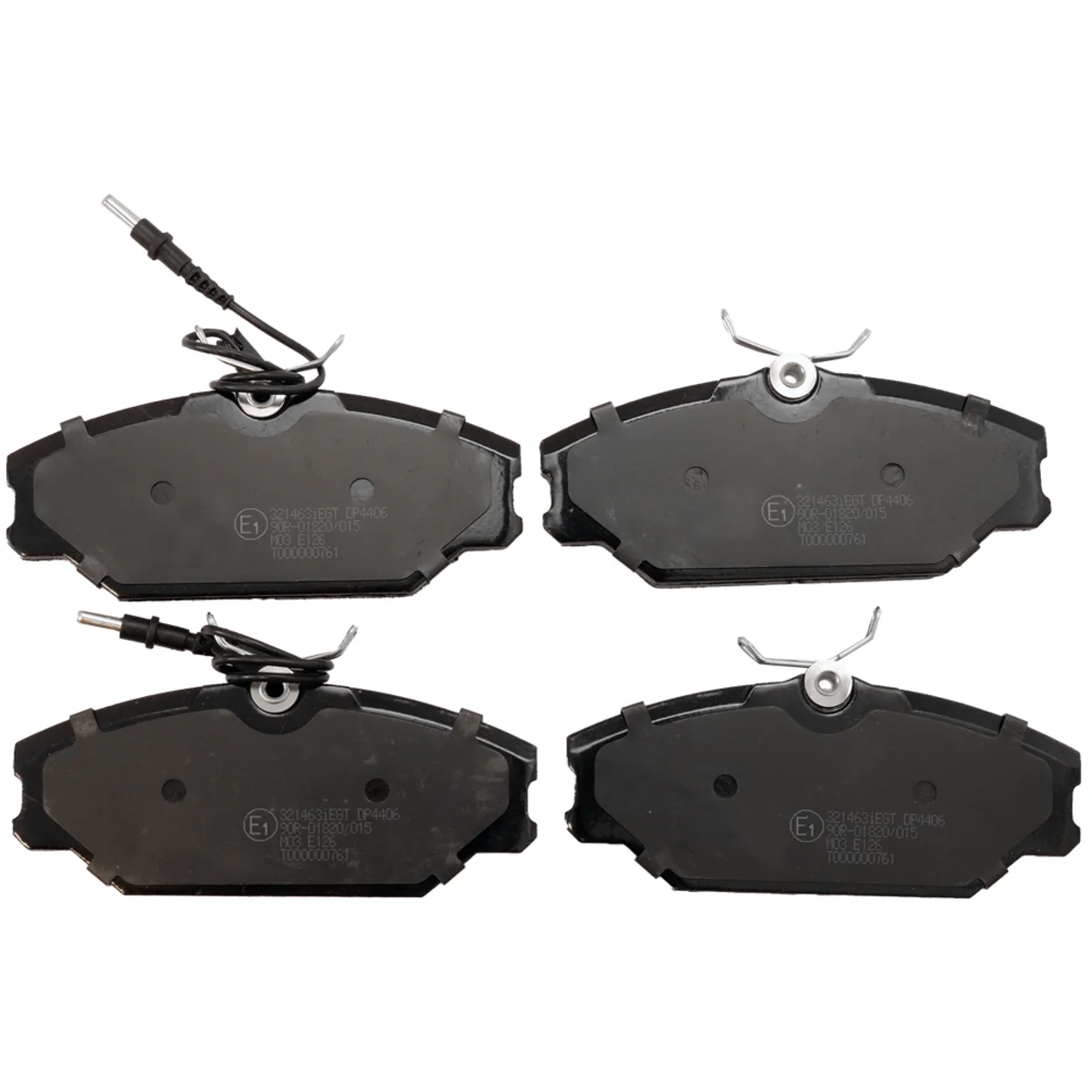 Brake pads set, front axle