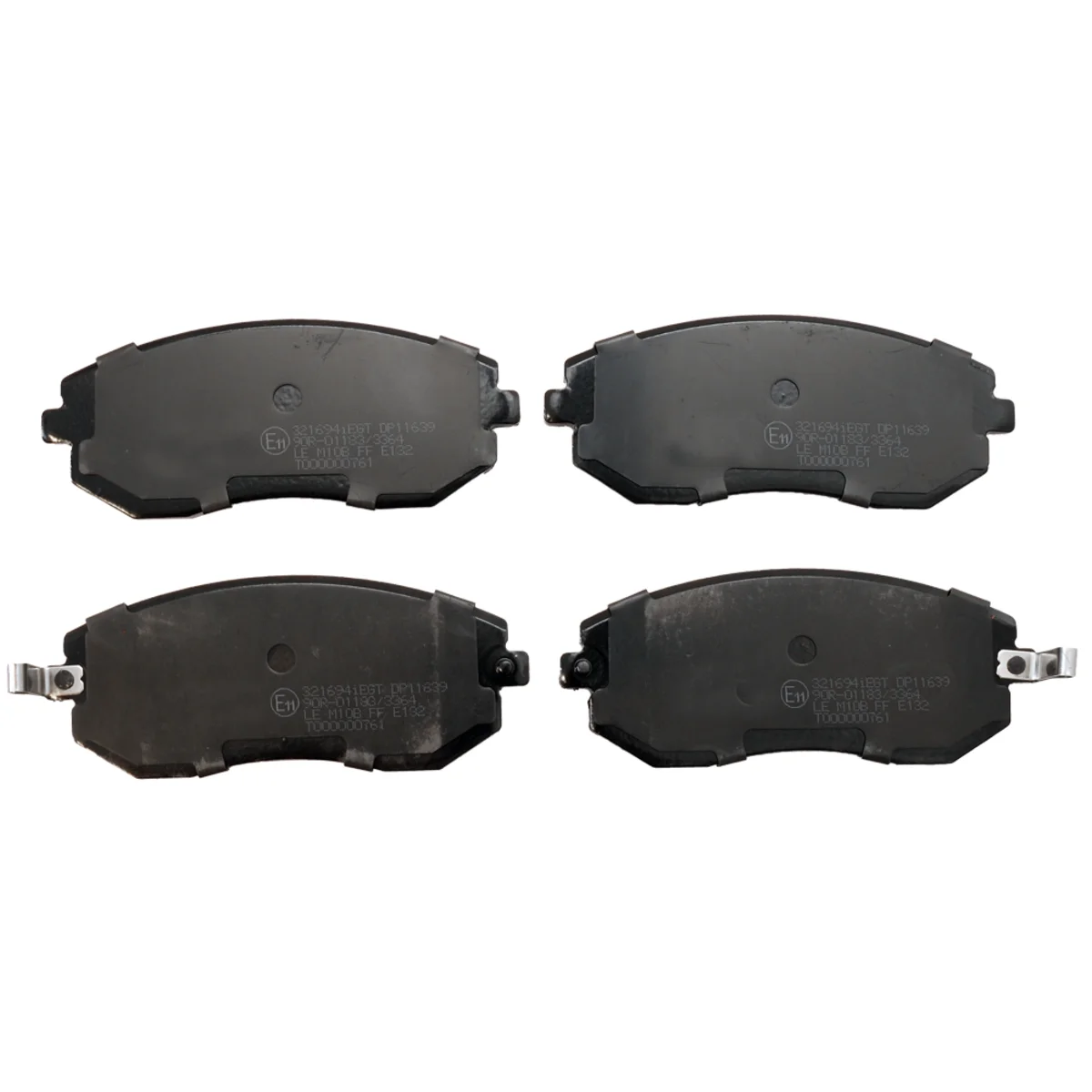 Brake pads set, front axle