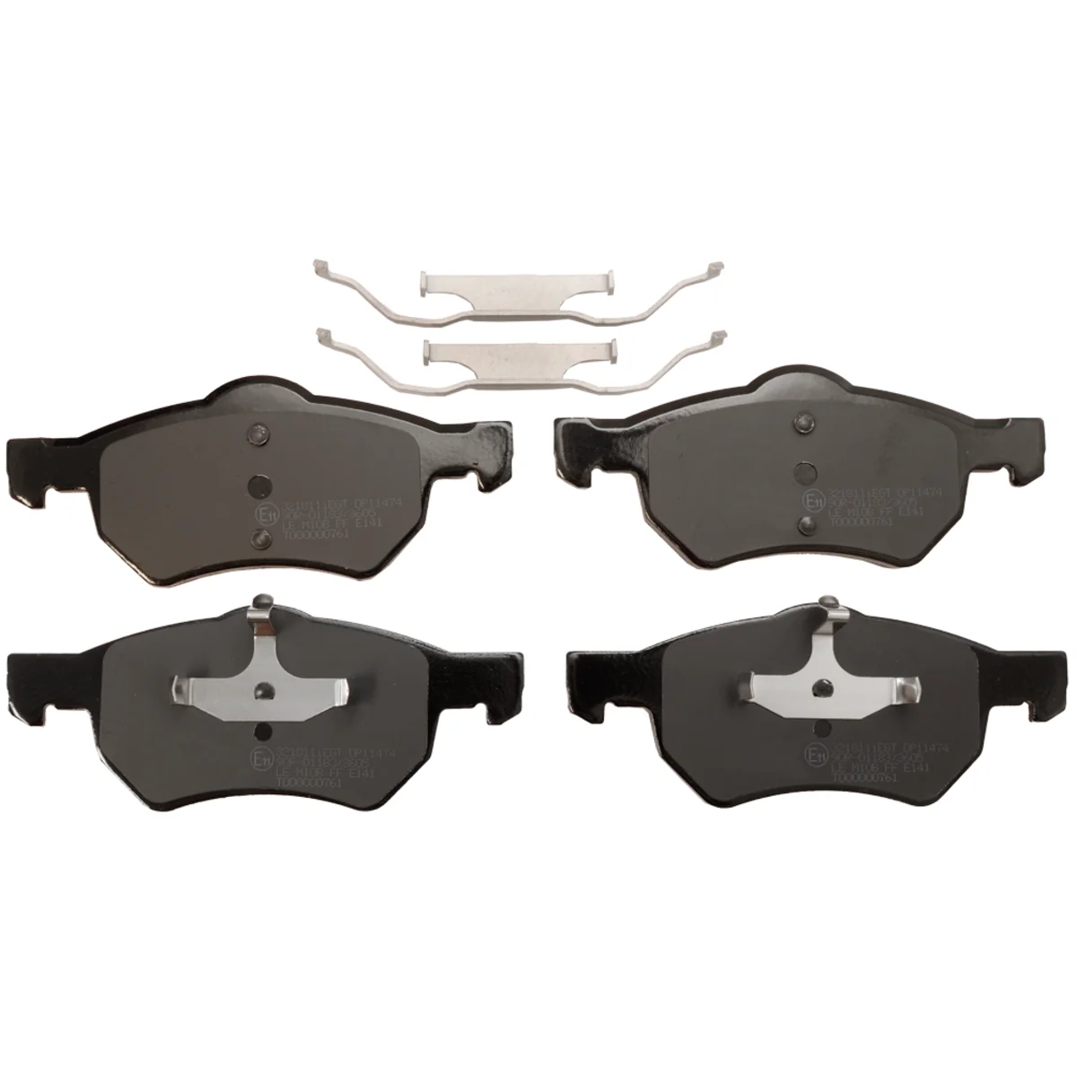 Brake pads set, front axle