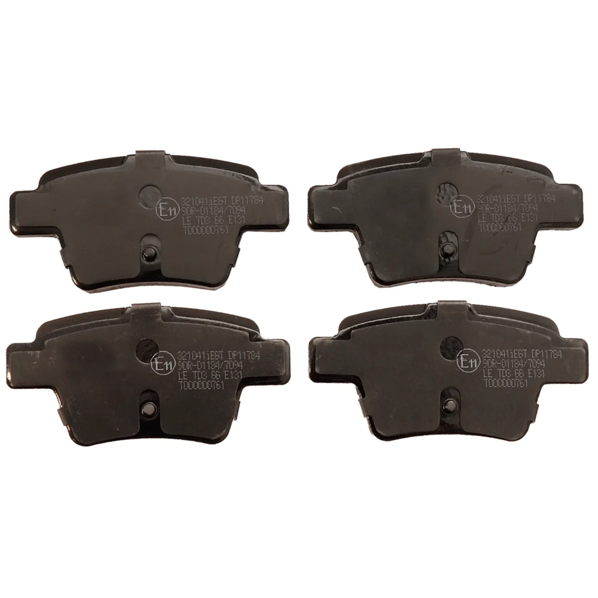Brake pad kit, Rear axle