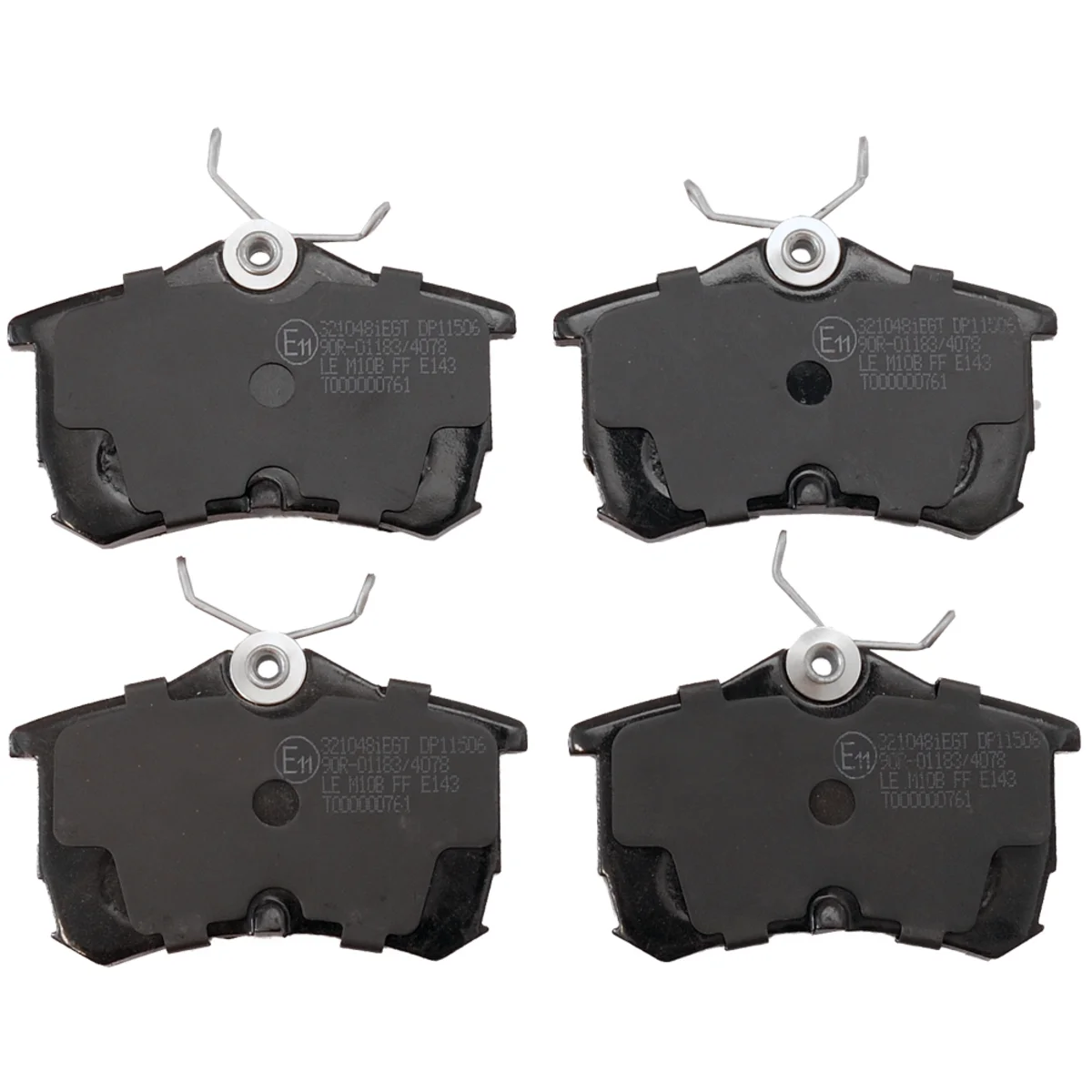 Brake pad kit, Rear axle