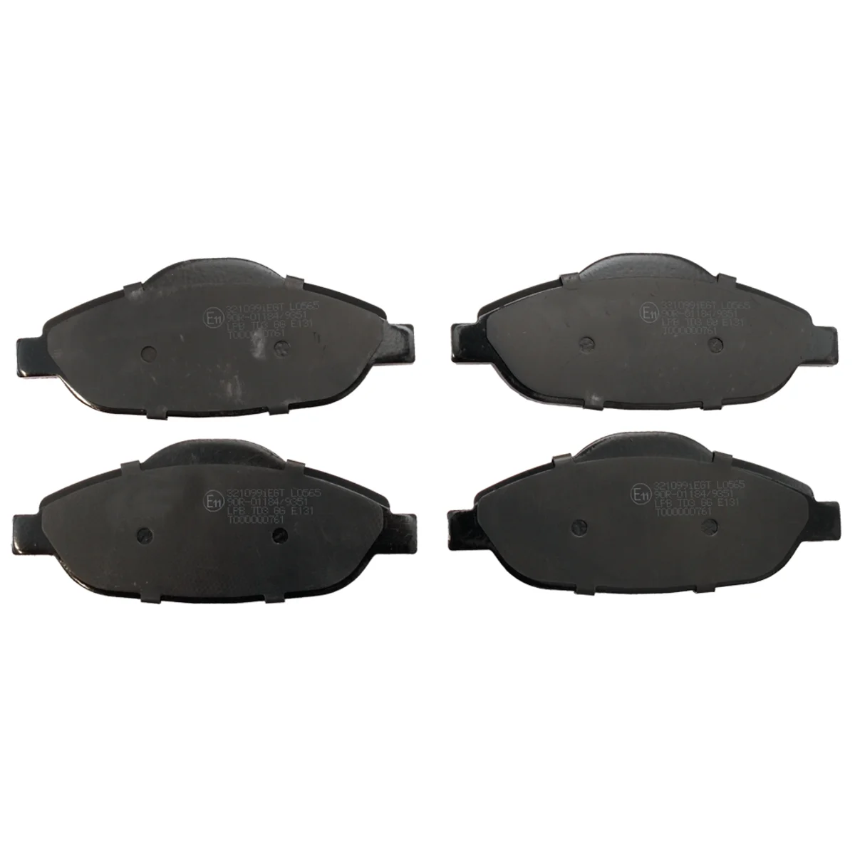 Brake pads set, front axle
