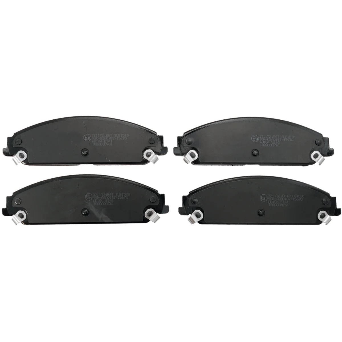 Brake pads set, front axle