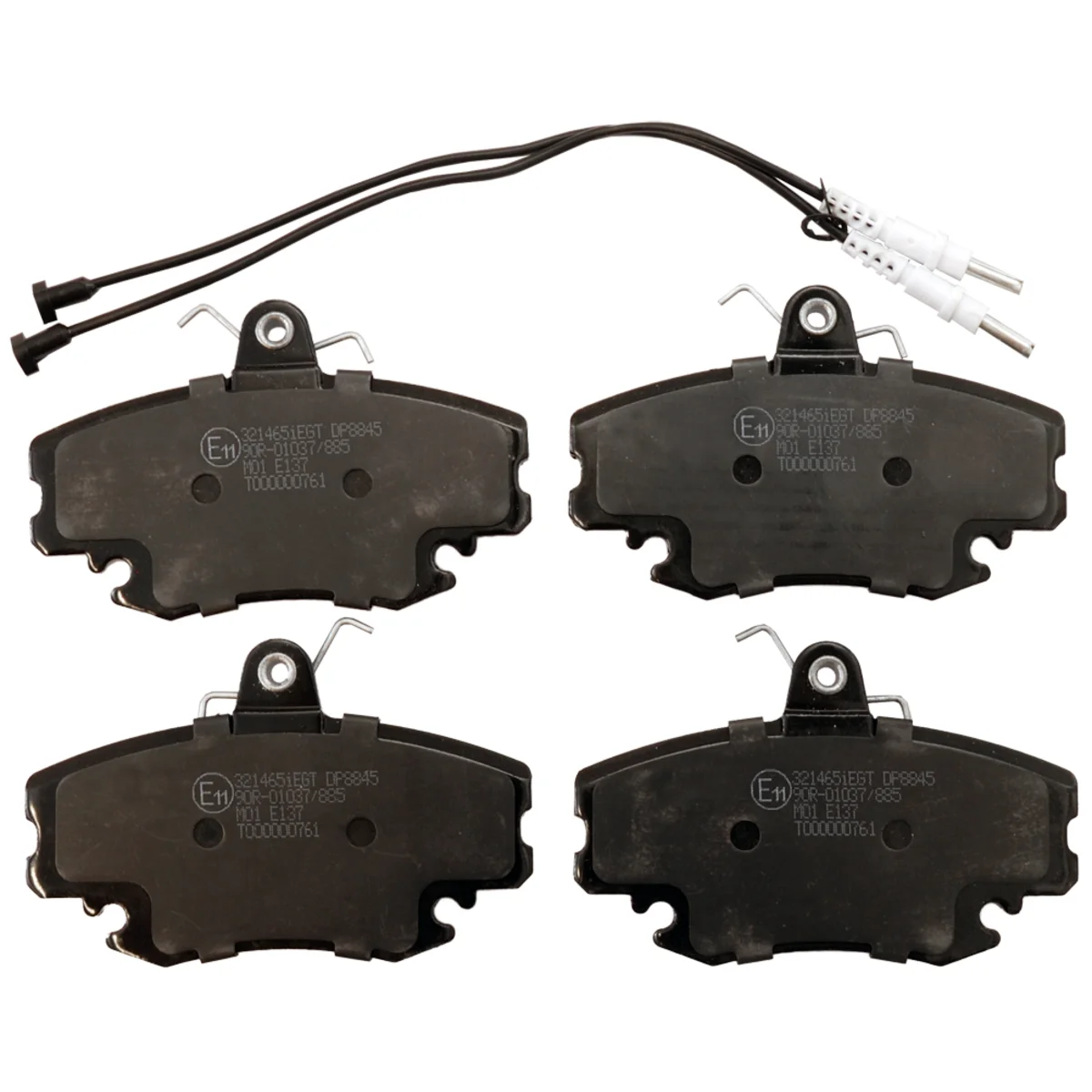 Brake pads set, front axle