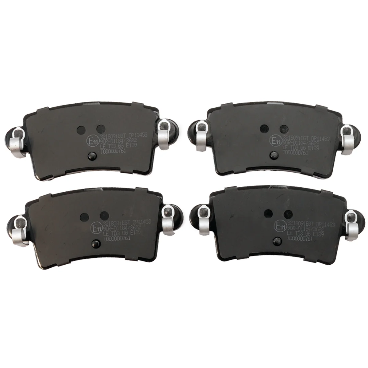 Brake pad kit, Rear axle