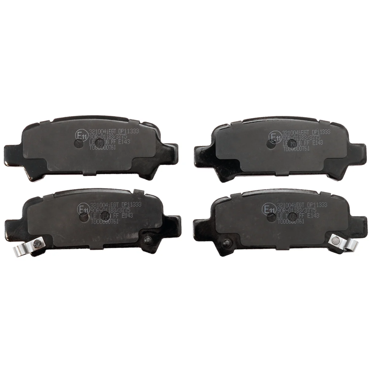 Brake pad kit, Rear axle