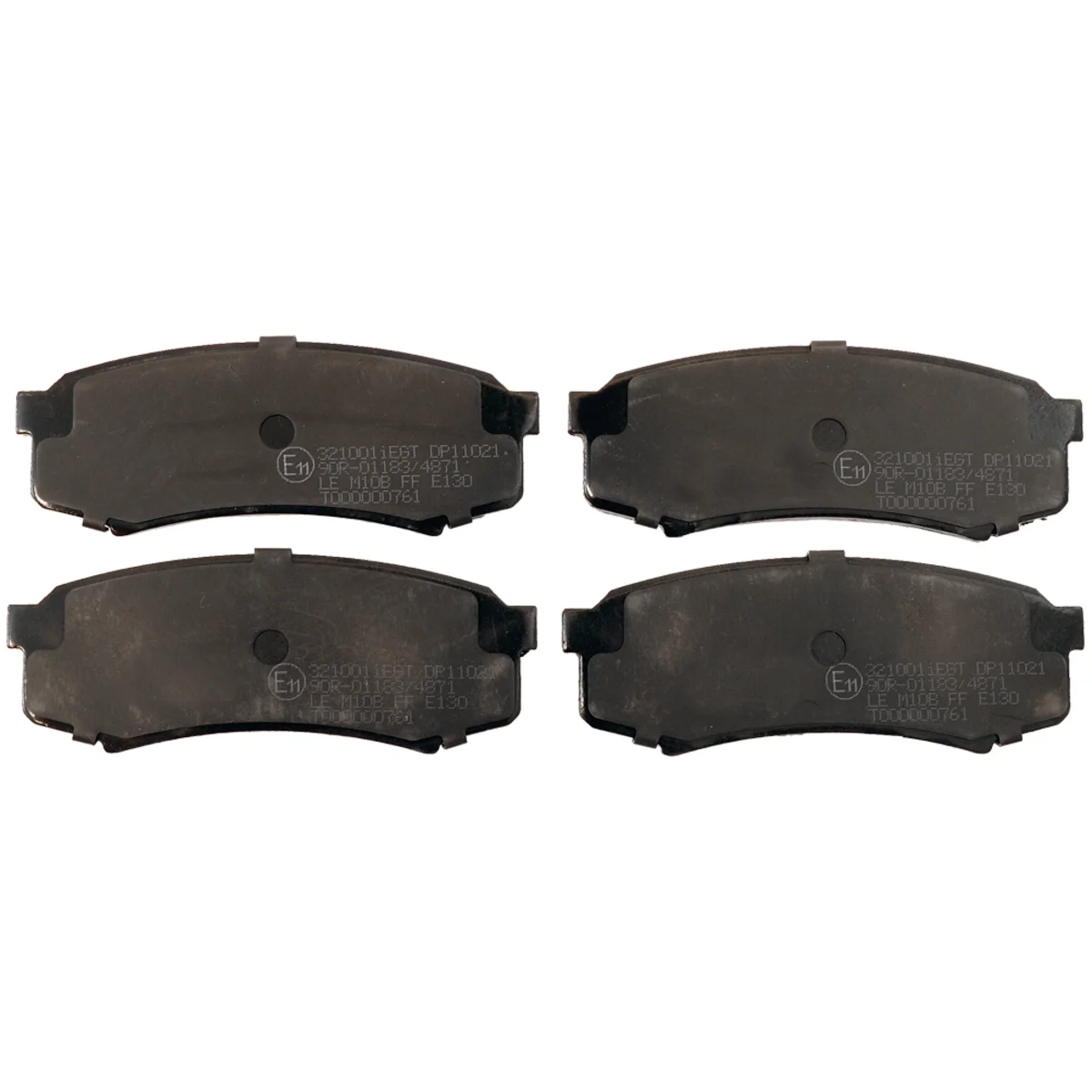 Brake pad kit, Rear axle
