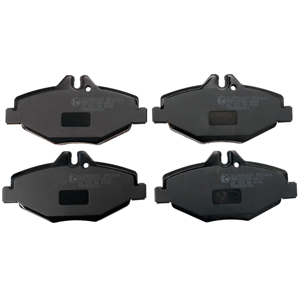 Brake pads set, front axle