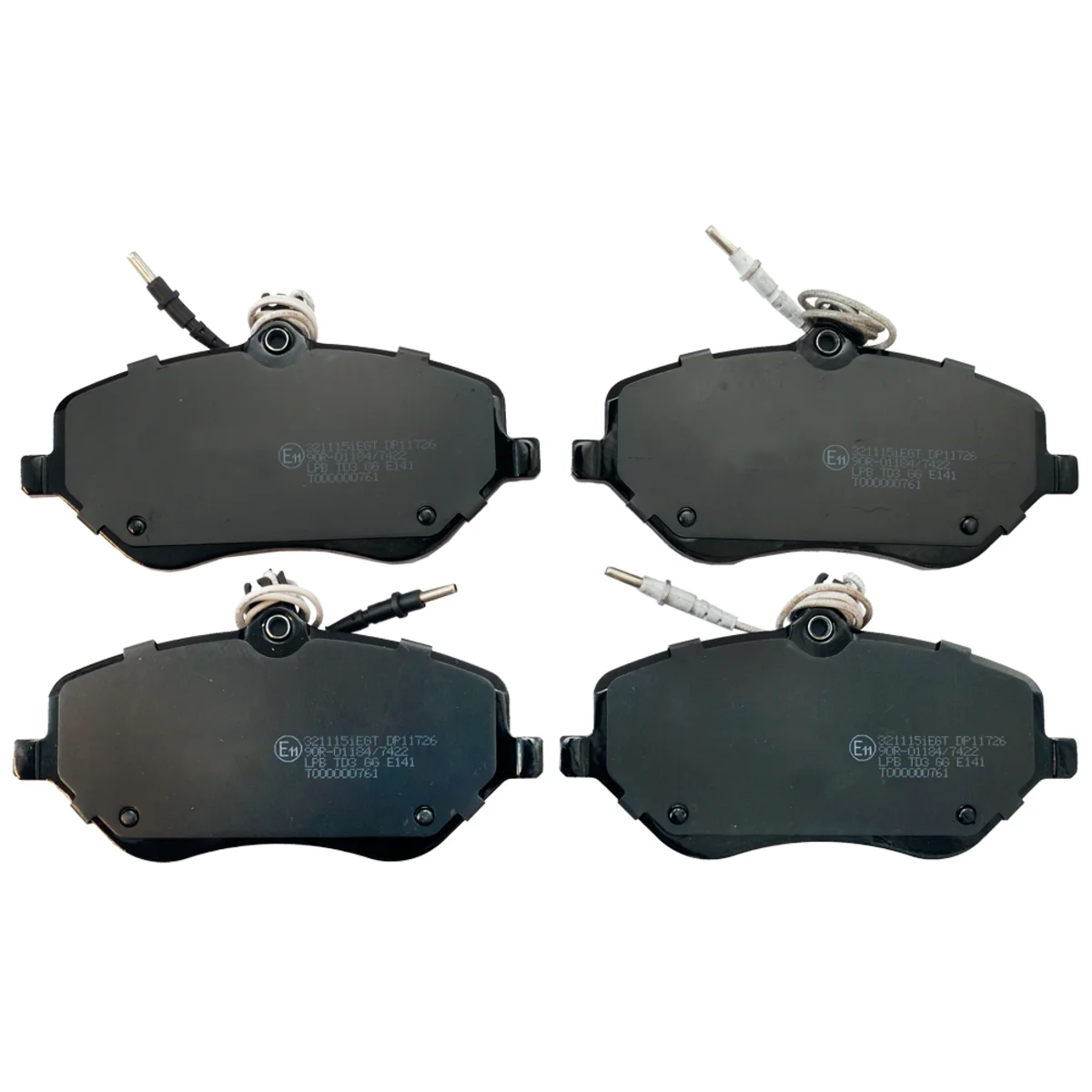 Brake pads set, front axle