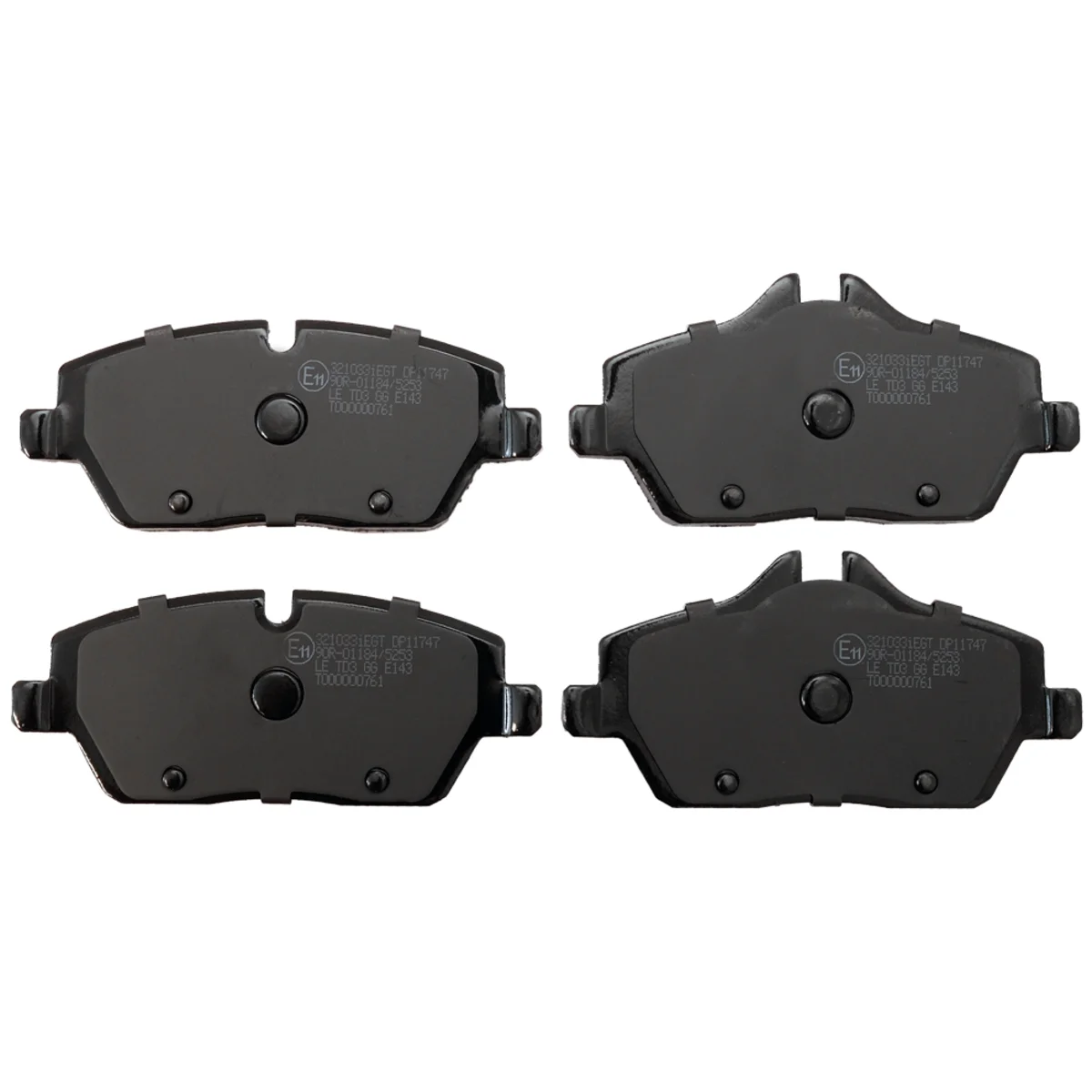 Brake pads set, front axle