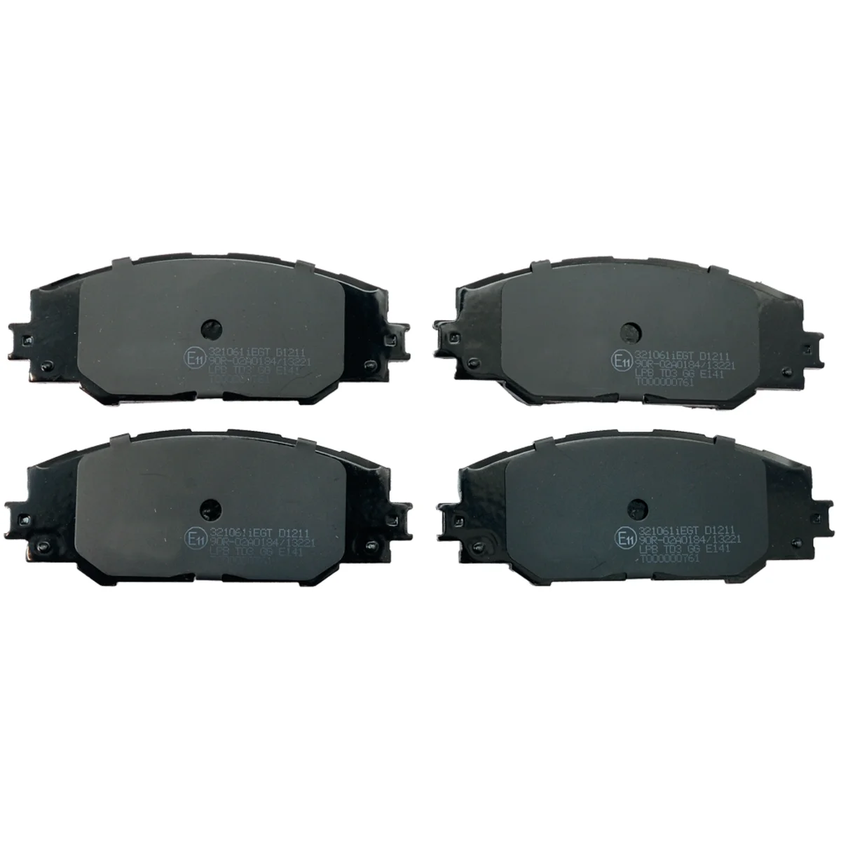 Brake pads set, front axle