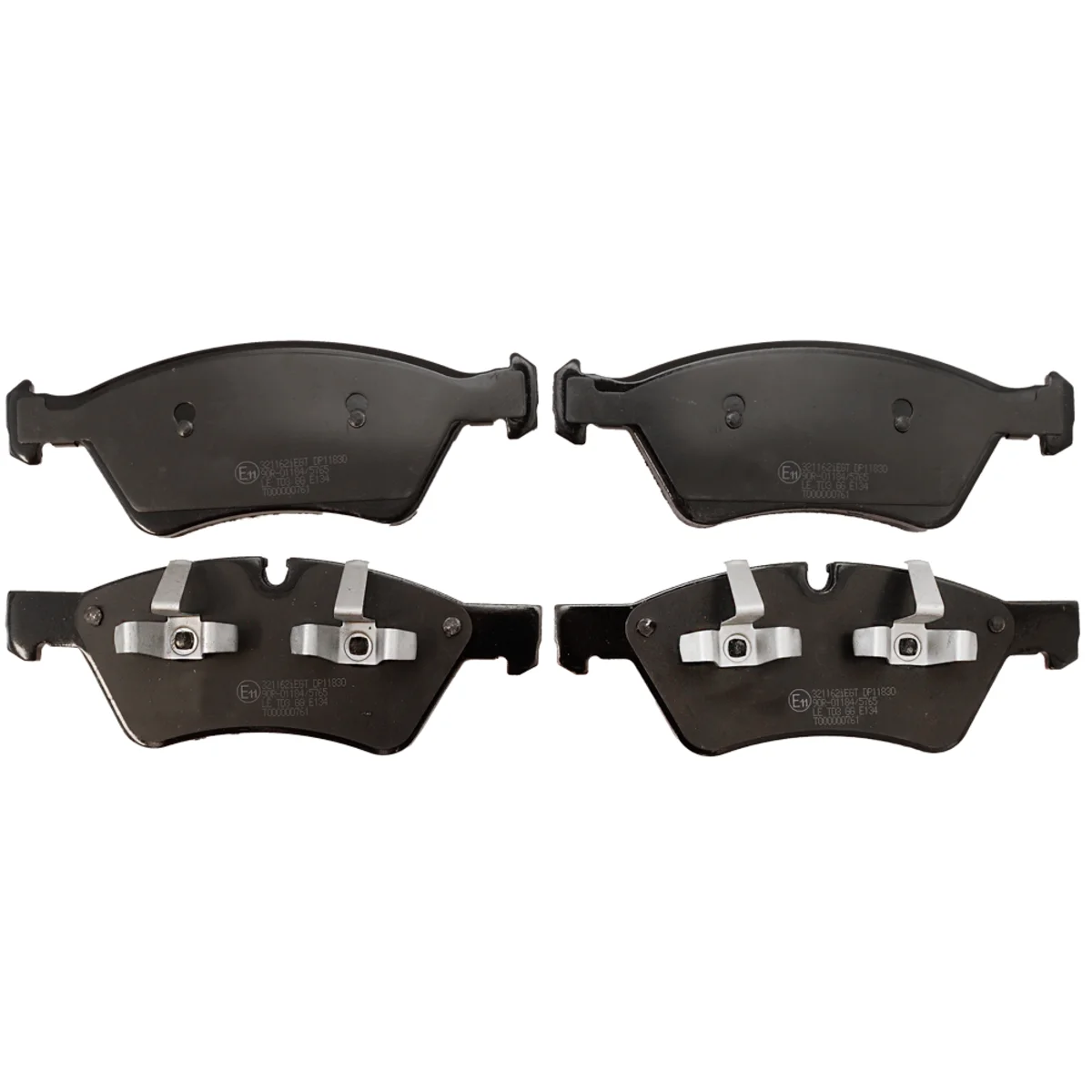 Brake pads set, front axle