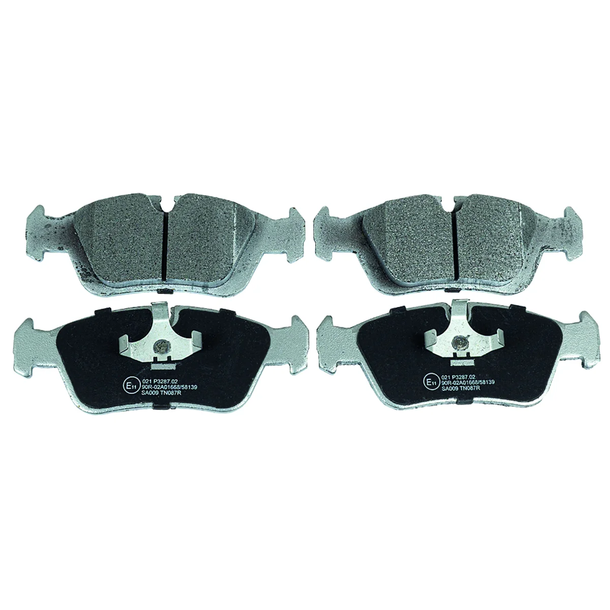 Brake pads set, front axle