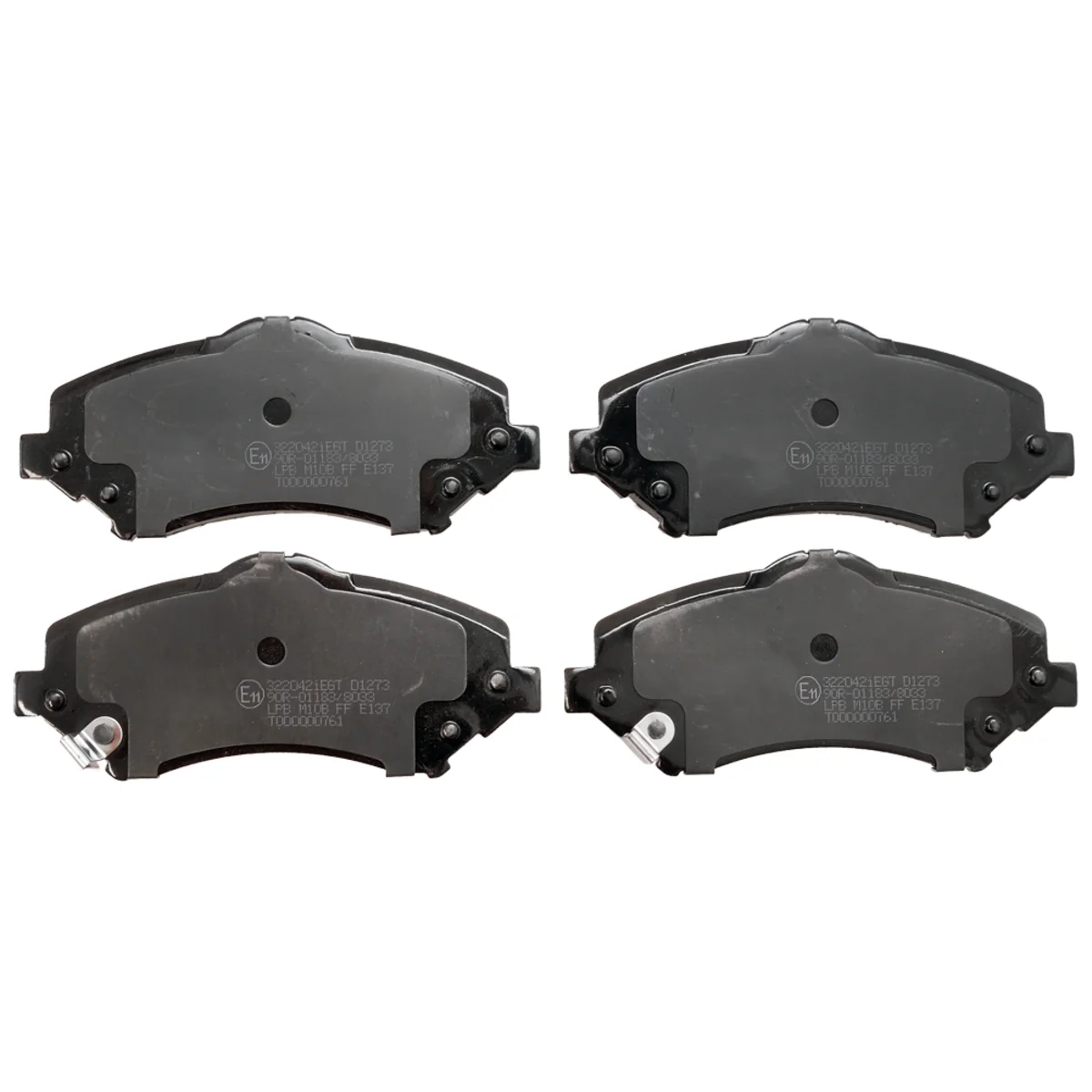 Brake pads set, front axle
