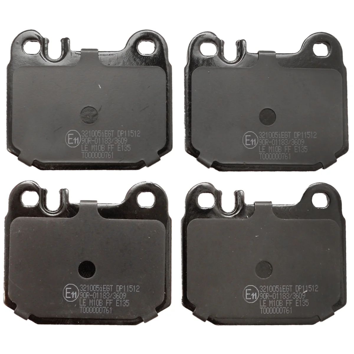 Brake pad kit, Rear axle