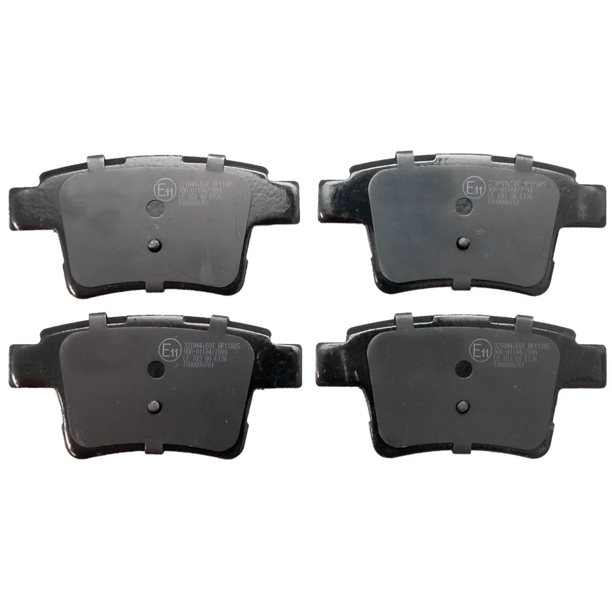 Brake pad kit, Rear axle