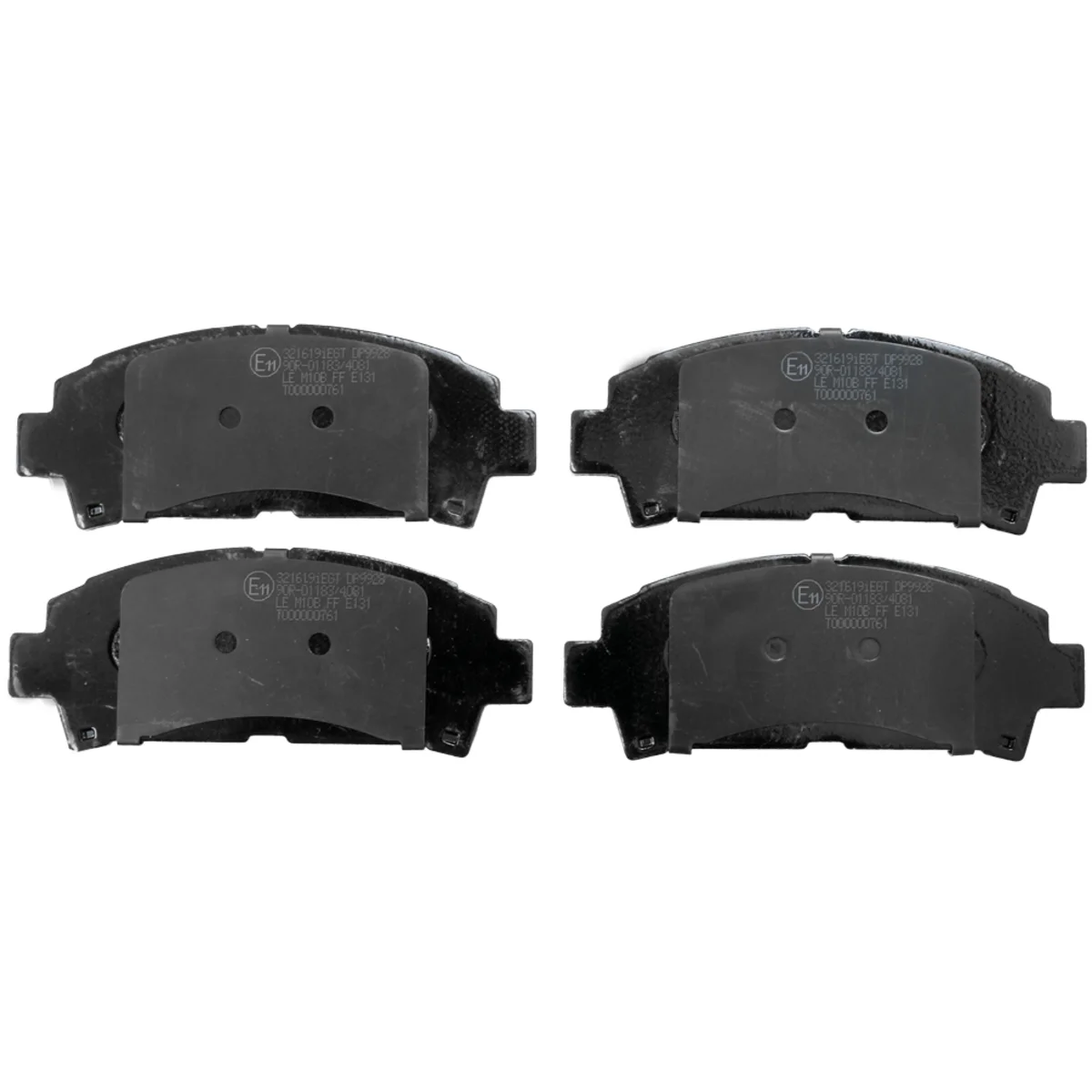 Brake pads set, front axle